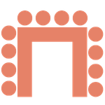 Icon für U-förmige Bestuhlung mit Sitzplätzen an drei Seiten